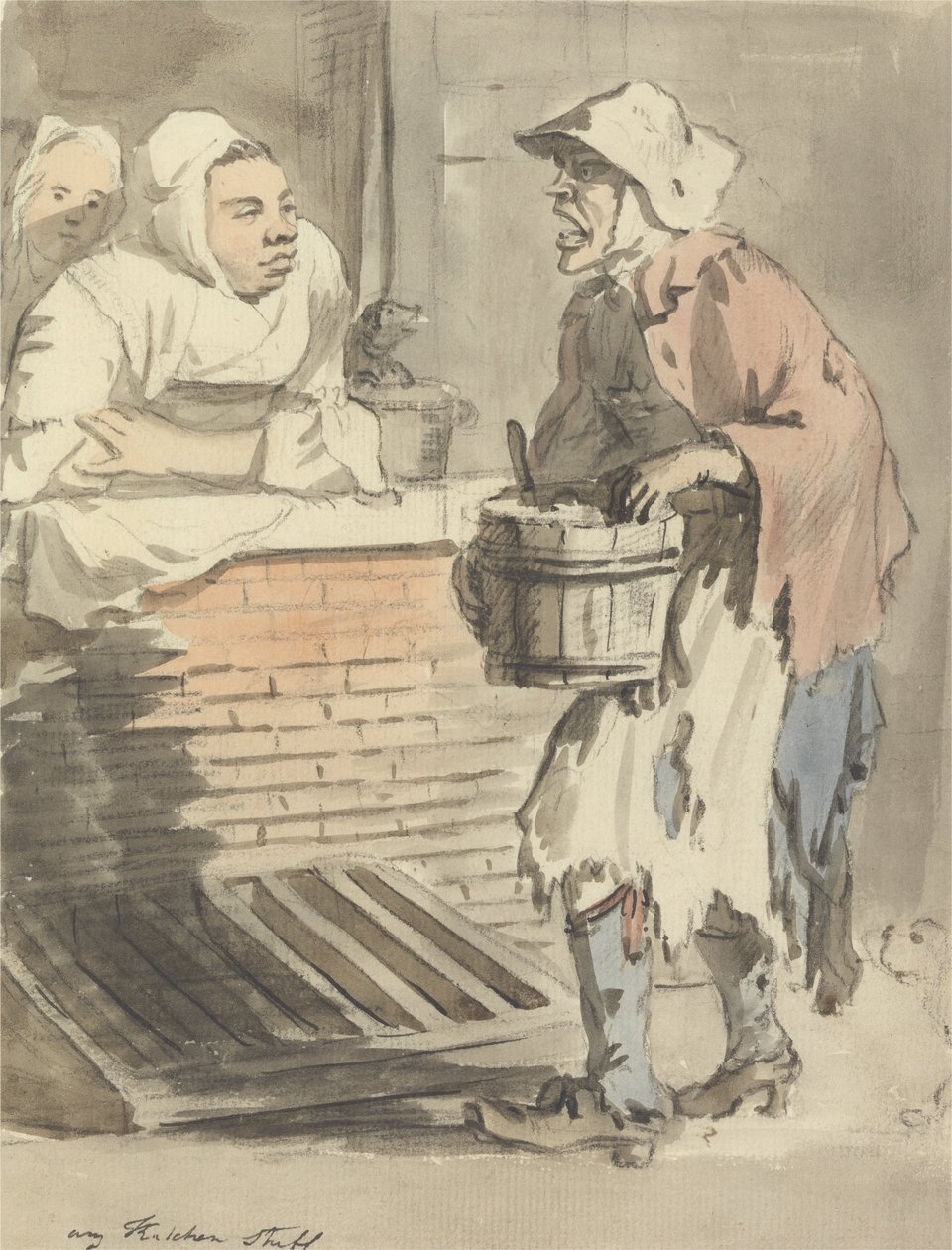 Grida di Londra- Qualsiasi Roba da Cucina da Paul Sandby