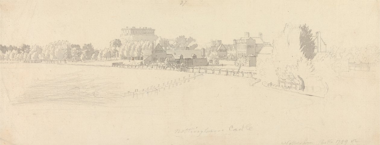 Castello di Nottingham da Paul Sandby