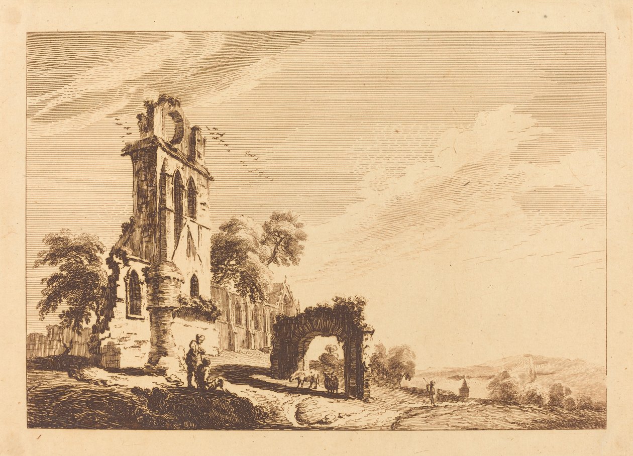 Abbazia in rovina da Paul Sandby