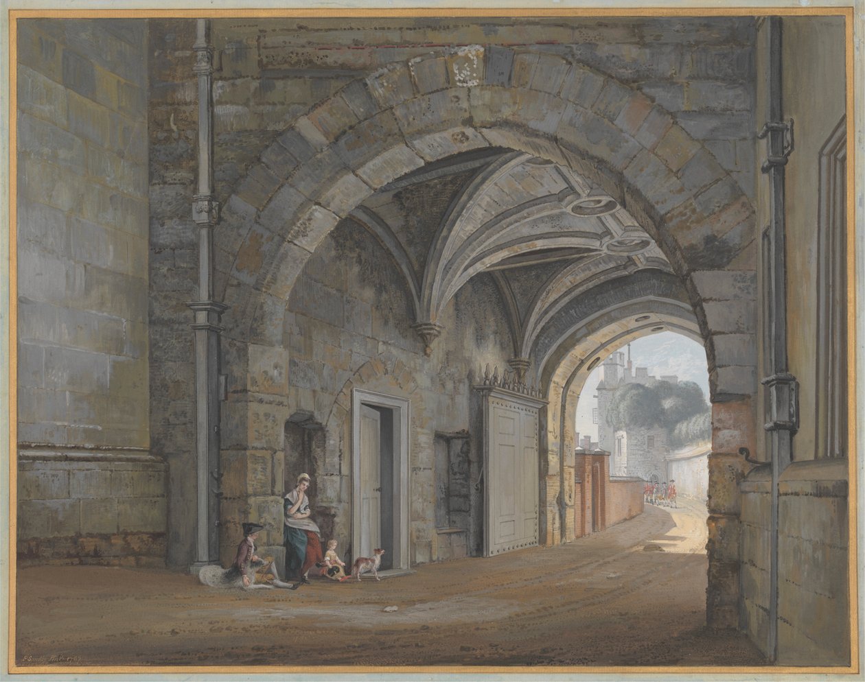 Il Cancello della Regina Elisabetta da Paul Sandby
