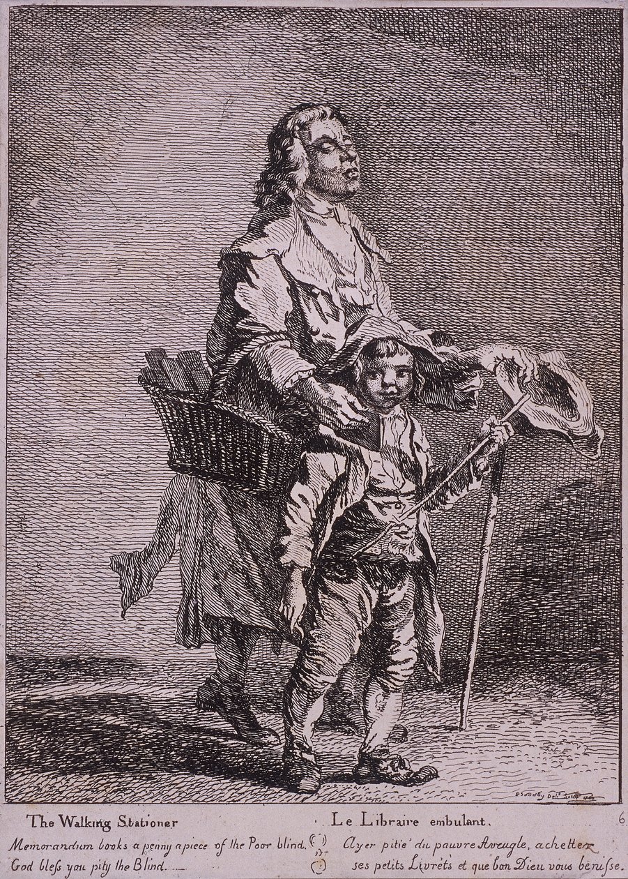 Il Venditore Ambulante, Grida di Londra, 1760 da Paul Sandby