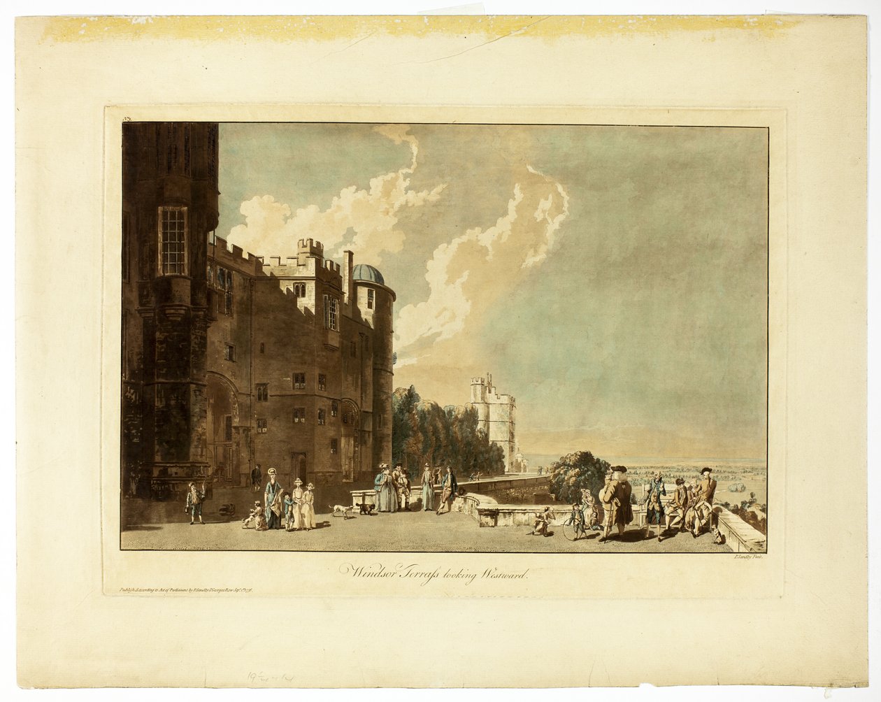 Terrazza di Windsor Guardando a Ovest da Paul Sandby