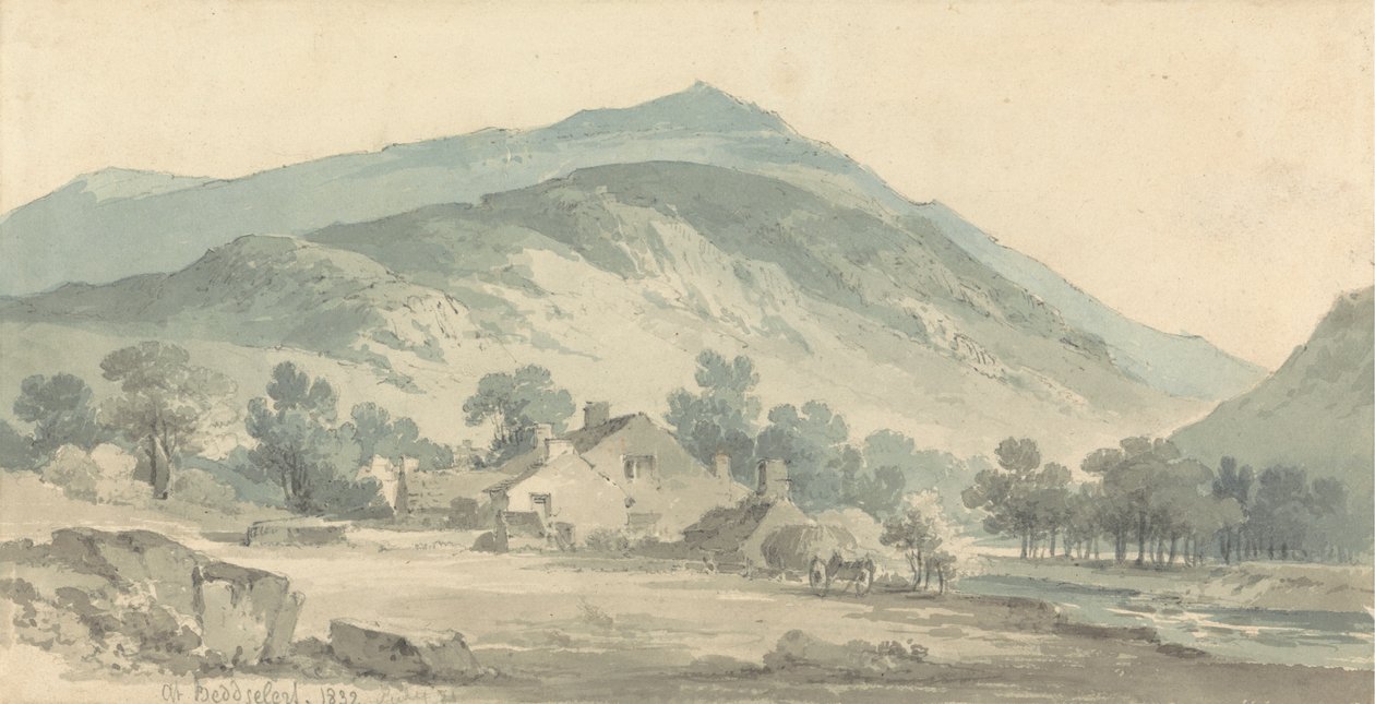 Paesaggio a Beddgelert, Galles del Nord da Paul Sandby Munn