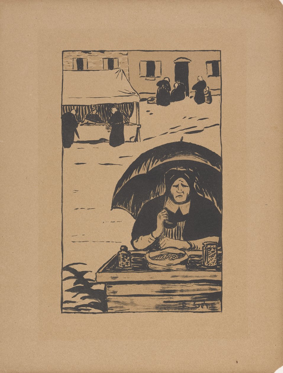 La marchande ambulante (Il venditore ambulante) 1895 da Paul Sérusier