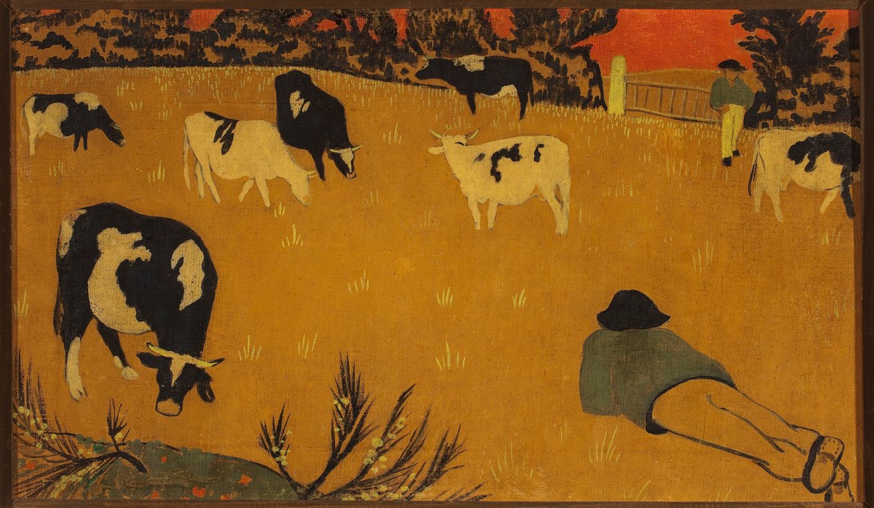 Pannello bretone con mucche da Paul Sérusier