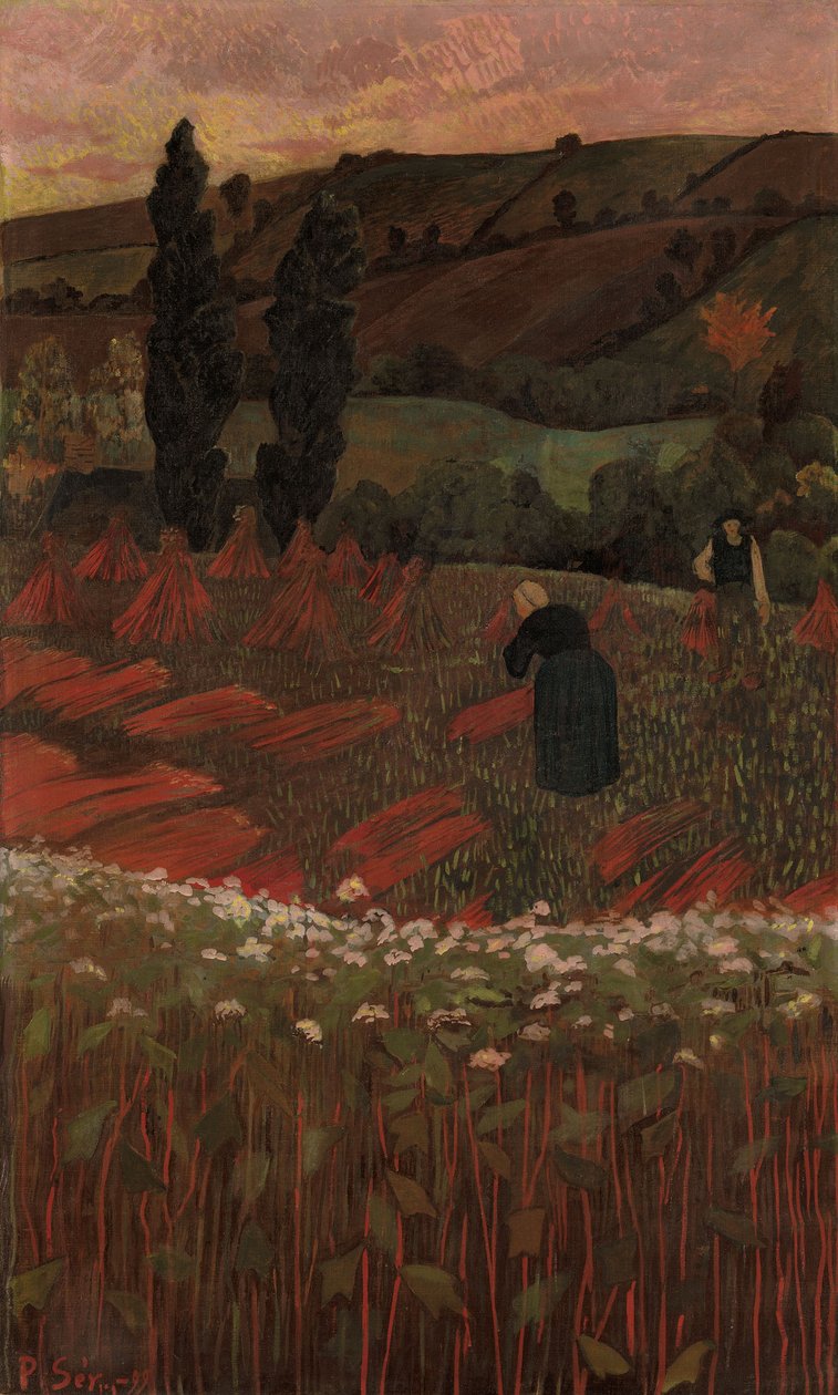 Il raccolto di grano saraceno da Paul Sérusier