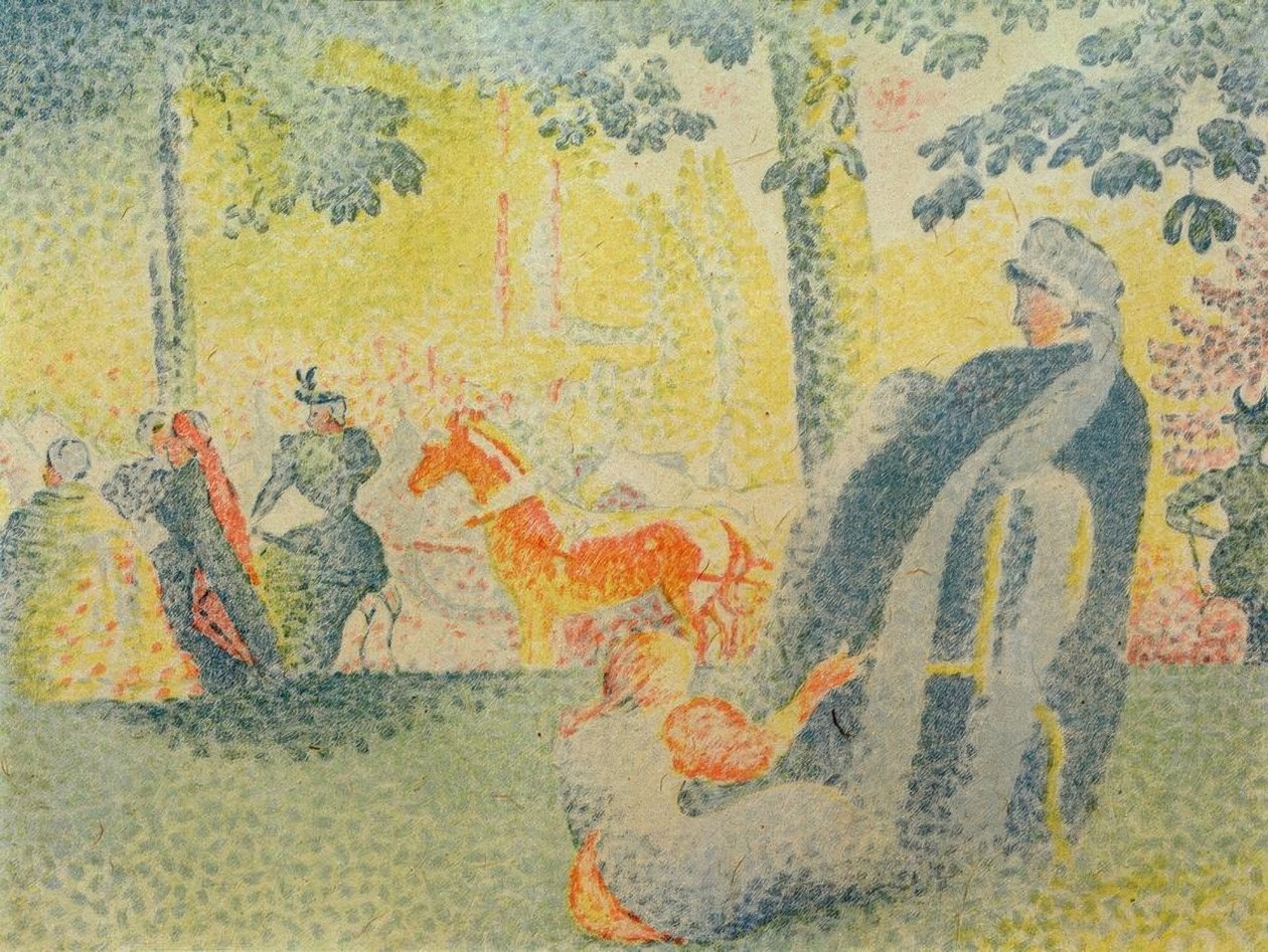 Sugli Champs-Elysées da Paul Signac