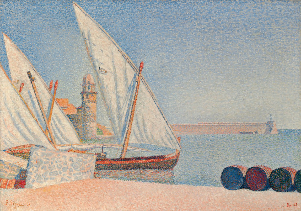 Collioure, Les Balancelles, 1887 da Paul Signac
