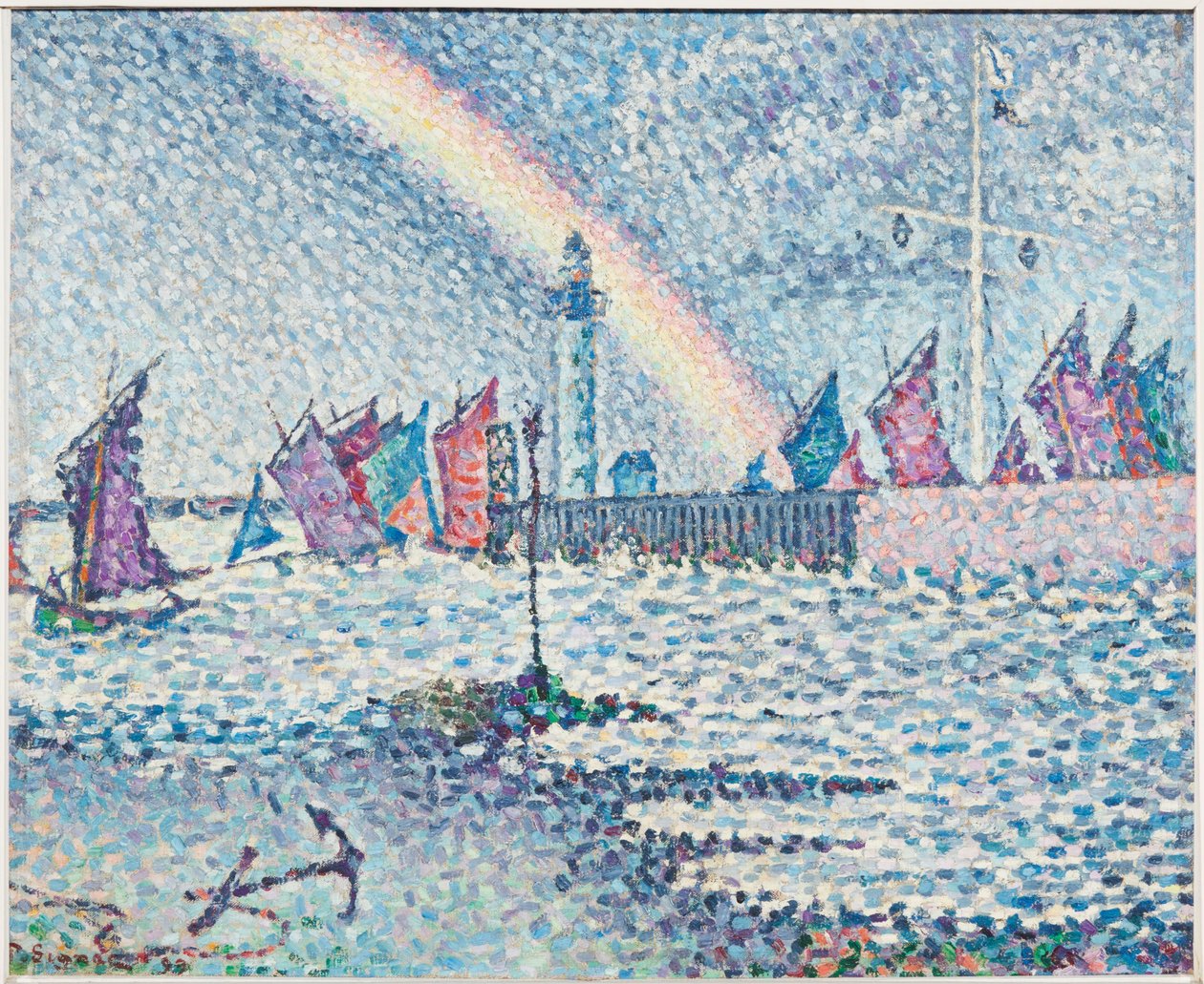 Ingresso al porto di Honfleur da Paul Signac