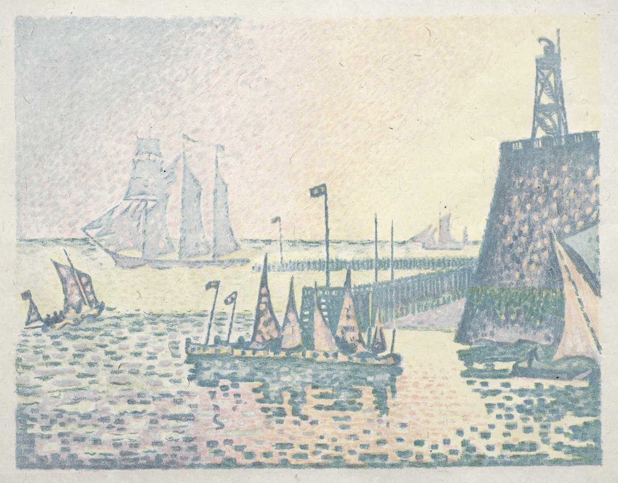 Sera, il molo a Vlissingen da Paul Signac