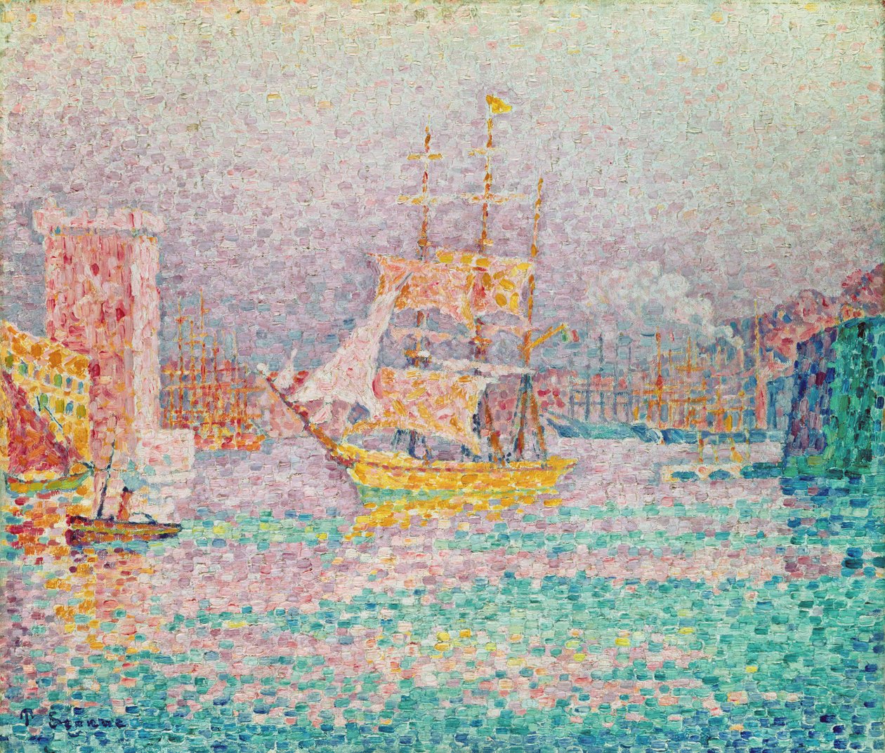 Porto di Marsiglia da Paul Signac