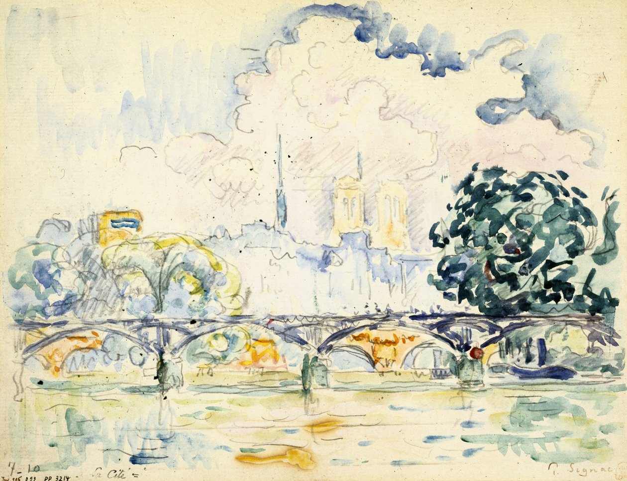 Il Pont des Arts da Paul Signac