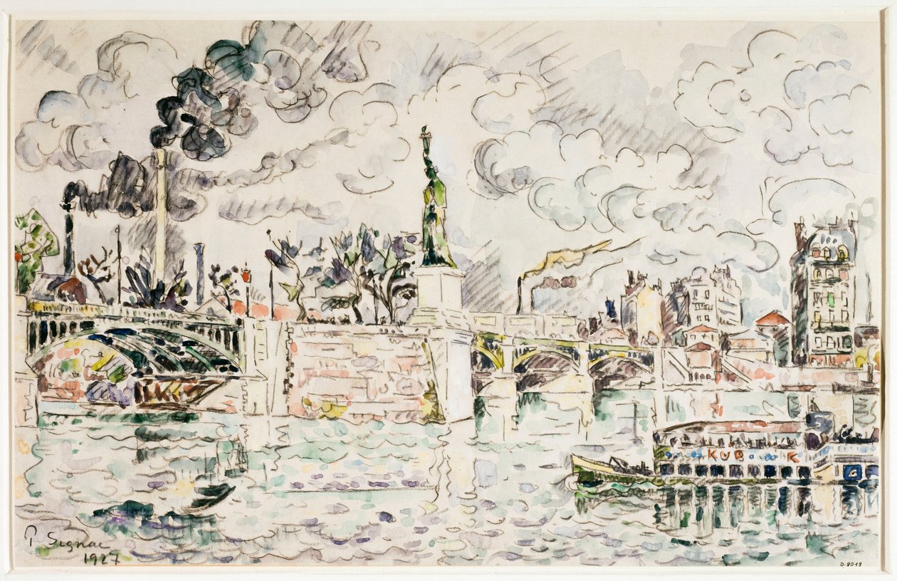 Il ponte di Grenelle nel 1927. da Paul Signac