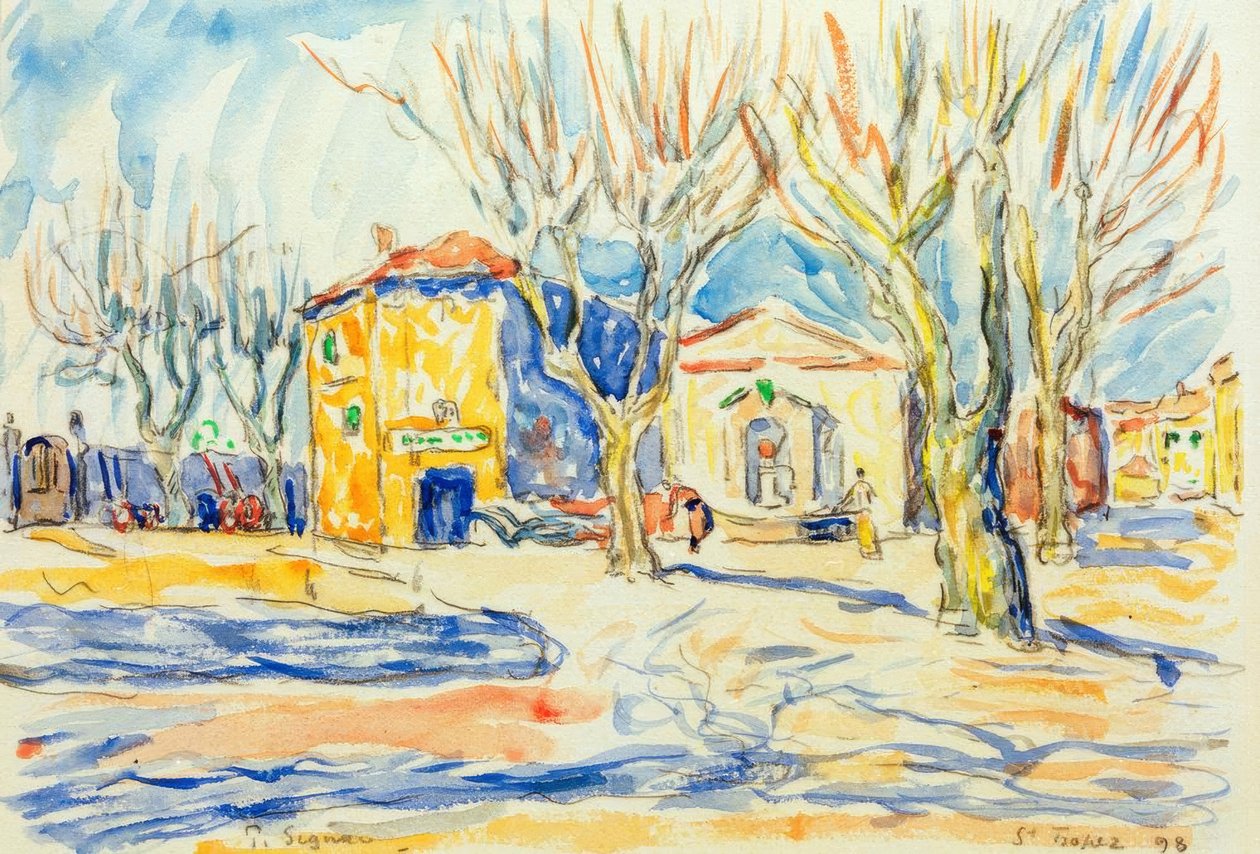 Paesaggio di Saint-Tropez da Paul Signac