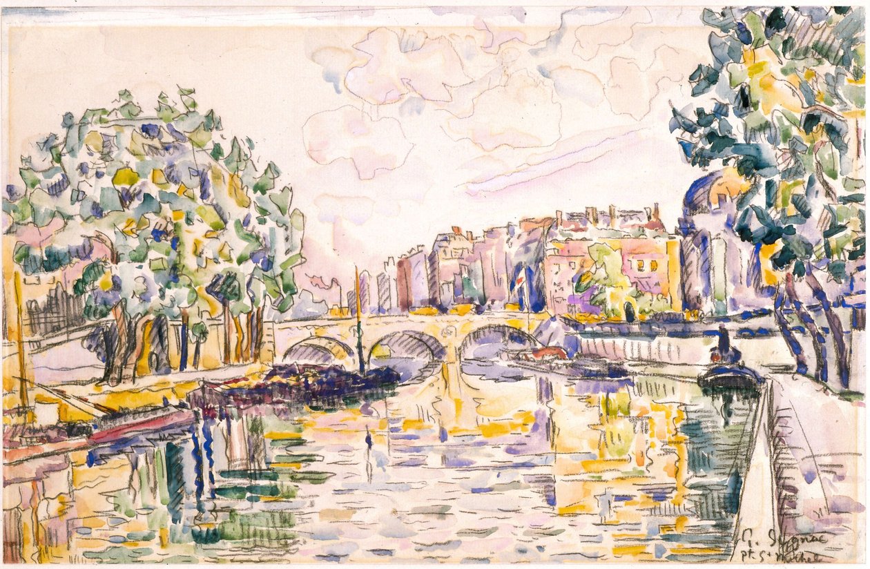 Pont Saint-Michel da Paul Signac