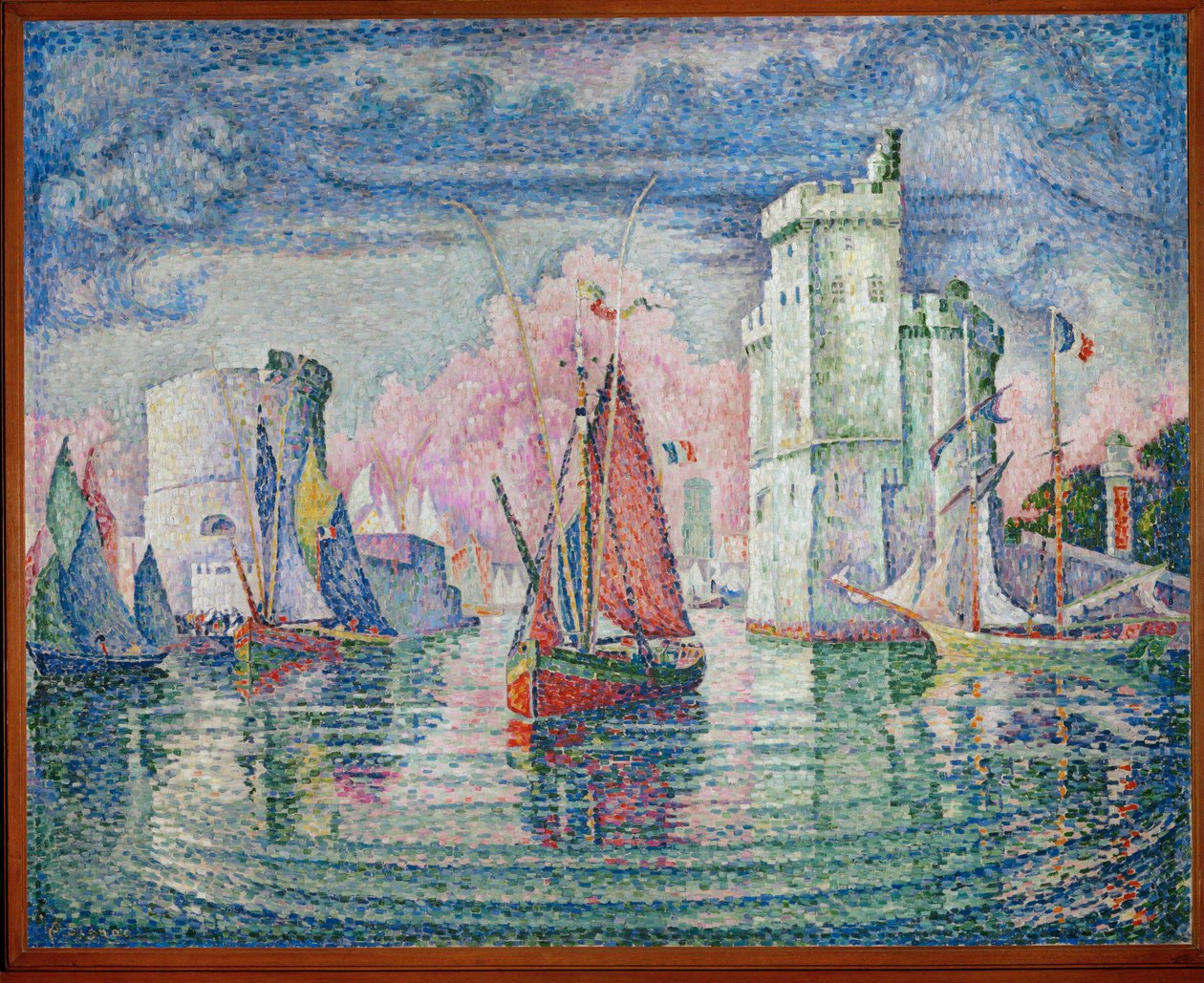 Port de La Rochelle (dipinto su tela) da Paul Signac