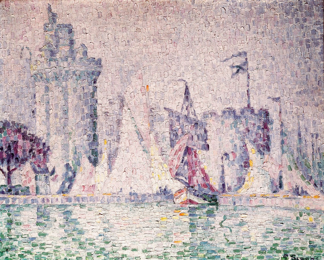 Porto di La Rochelle da Paul Signac