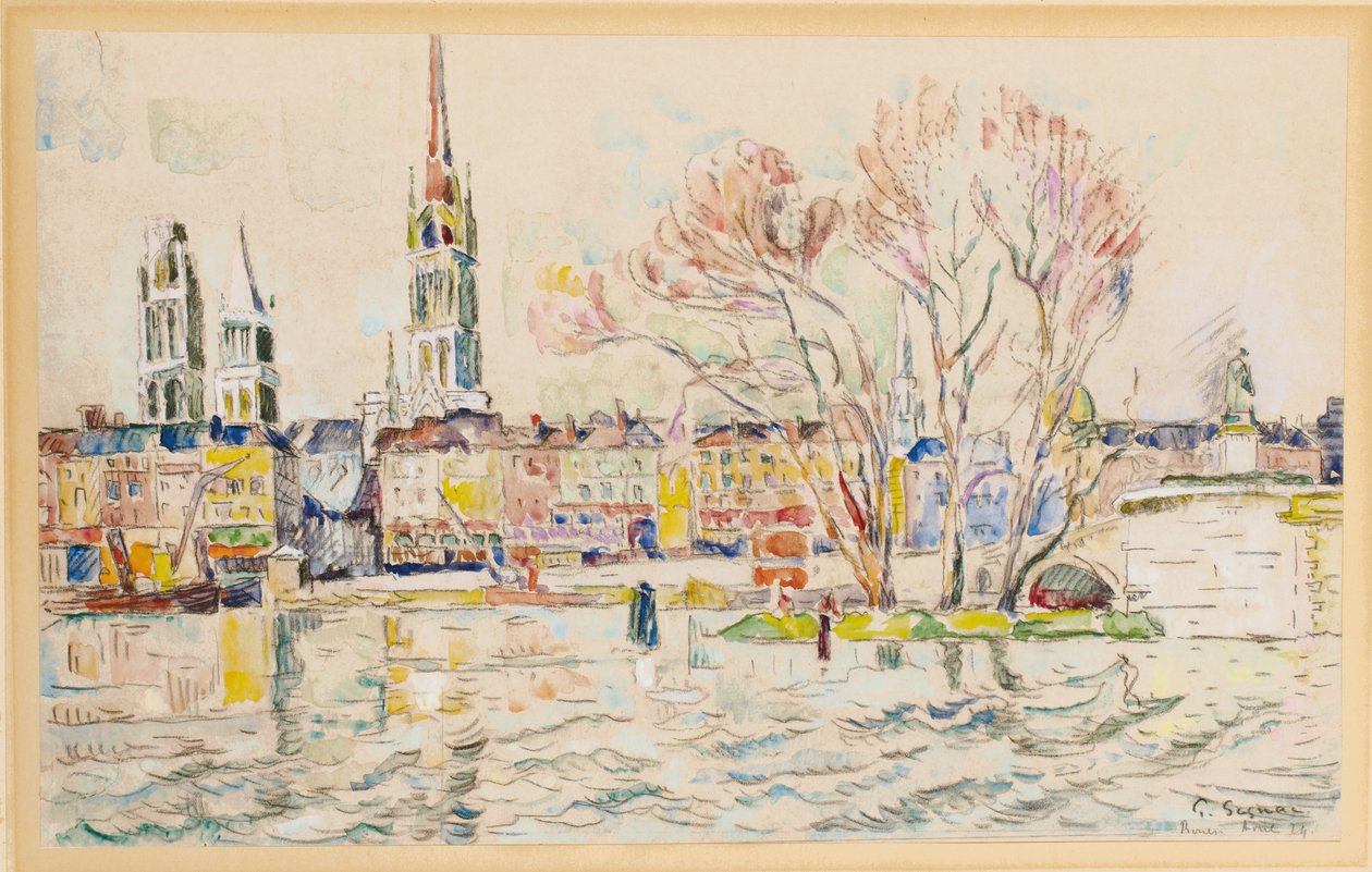 Rouen, 1924 da Paul Signac