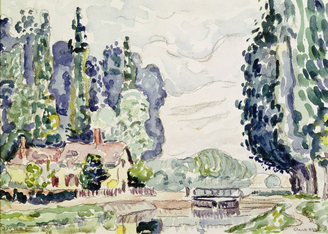 I pioppi blu, 1903 da Paul Signac