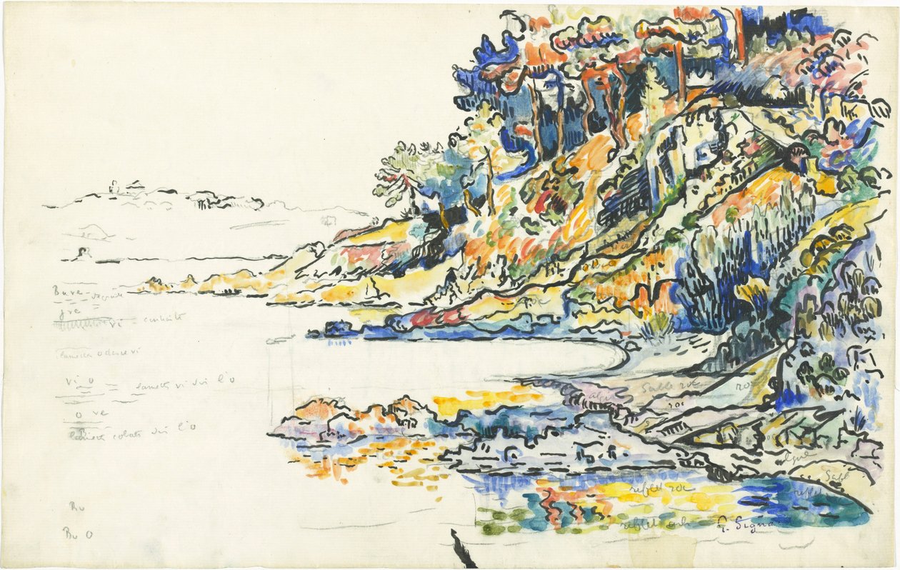 La Calanque di Saint-Tropez da Paul Signac