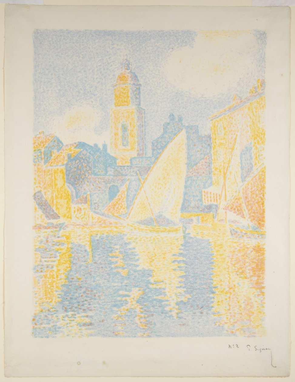Il porto di Saint-Tropez II da Paul Signac
