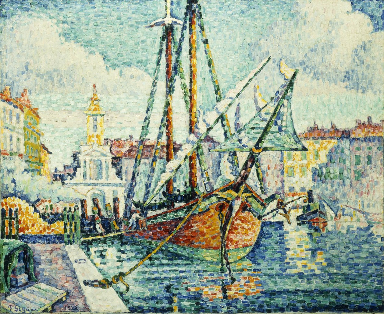 Il porto di St. Tropez, 1923 da Paul Signac