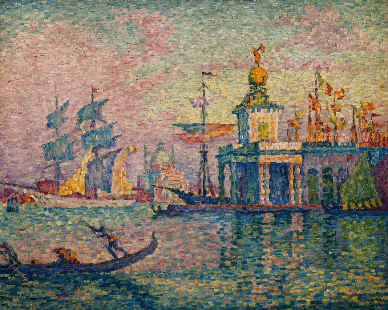 Venezia - La dogana di mare, 1908 da Paul Signac