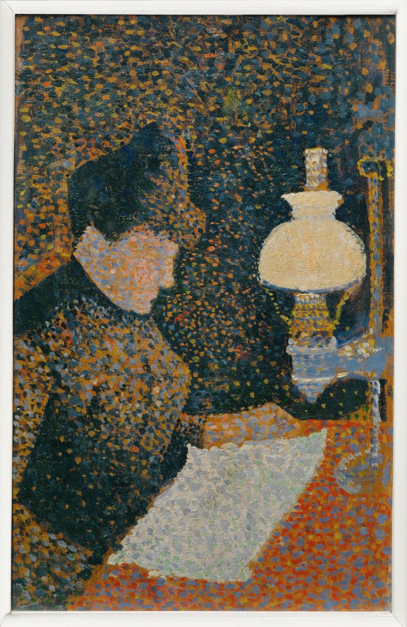 Donna sotto la lampada da Paul Signac
