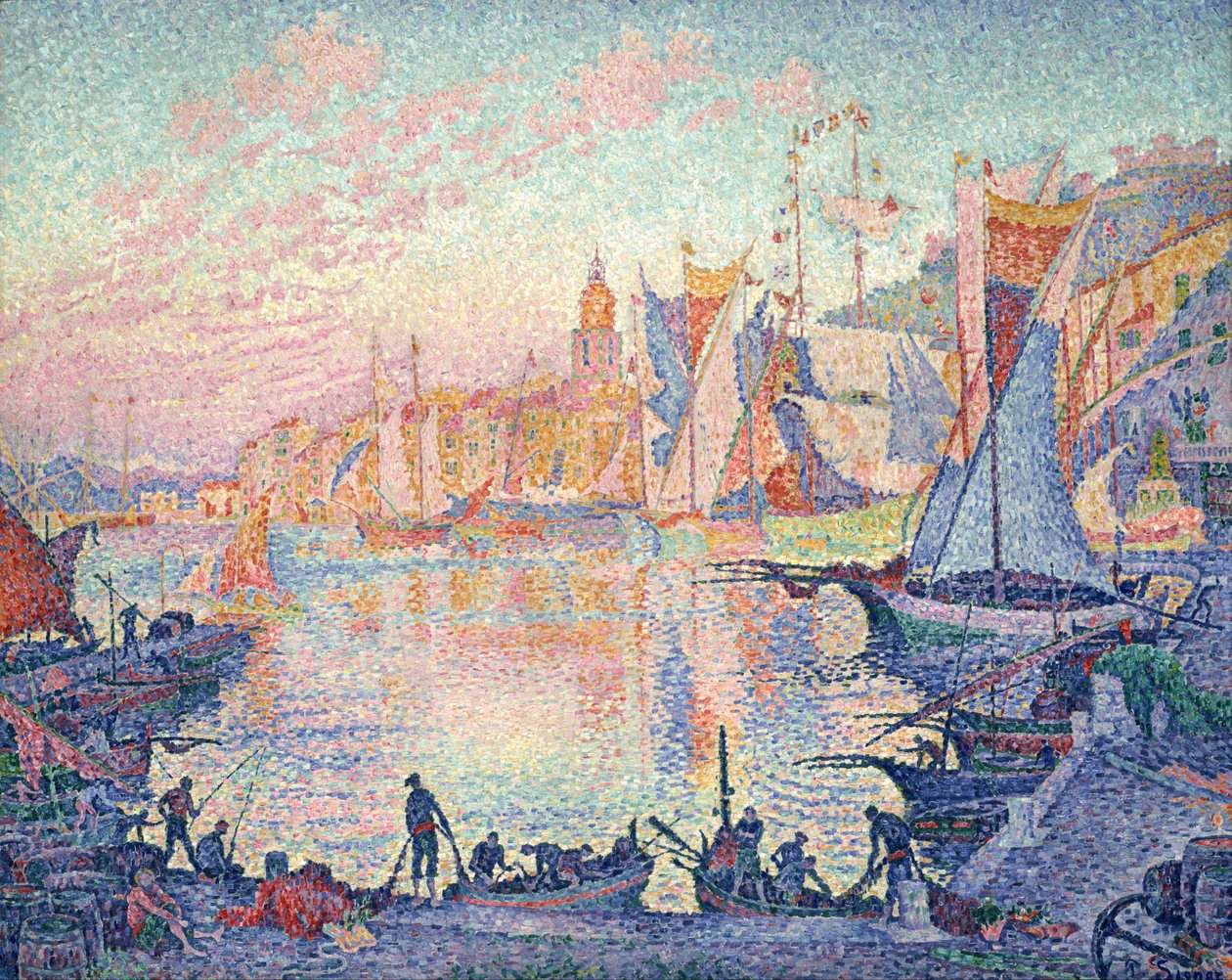 Il porto di Saint-Tropez da Paul Signac