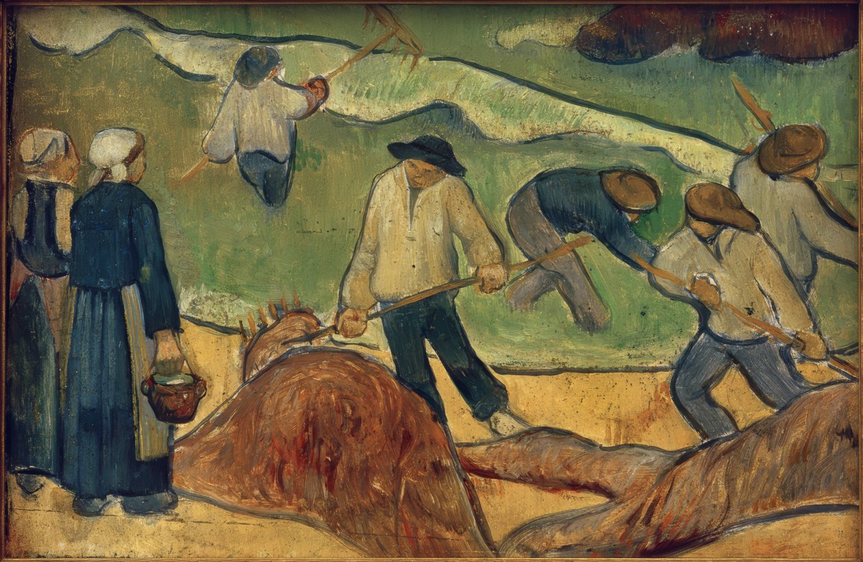 Paesaggio con pescatori di alghe da Paul Sérusier