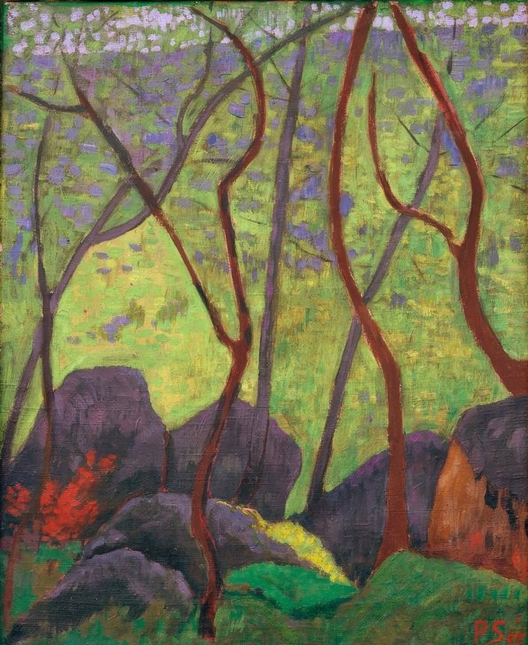 Rocce nella foresta di Huelgoat da Paul Sérusier