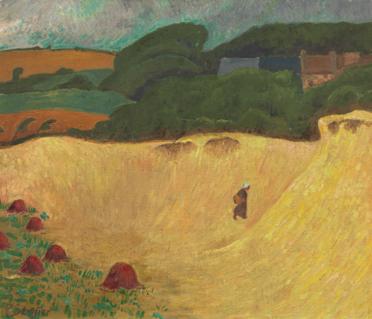 La spiaggia di Les Grands Sables a Le Pouldu da Paul Sérusier
