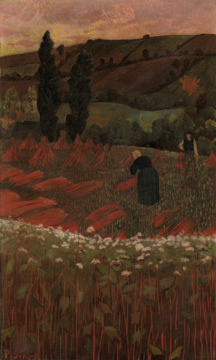 Il raccolto di grano saraceno da Paul Sérusier