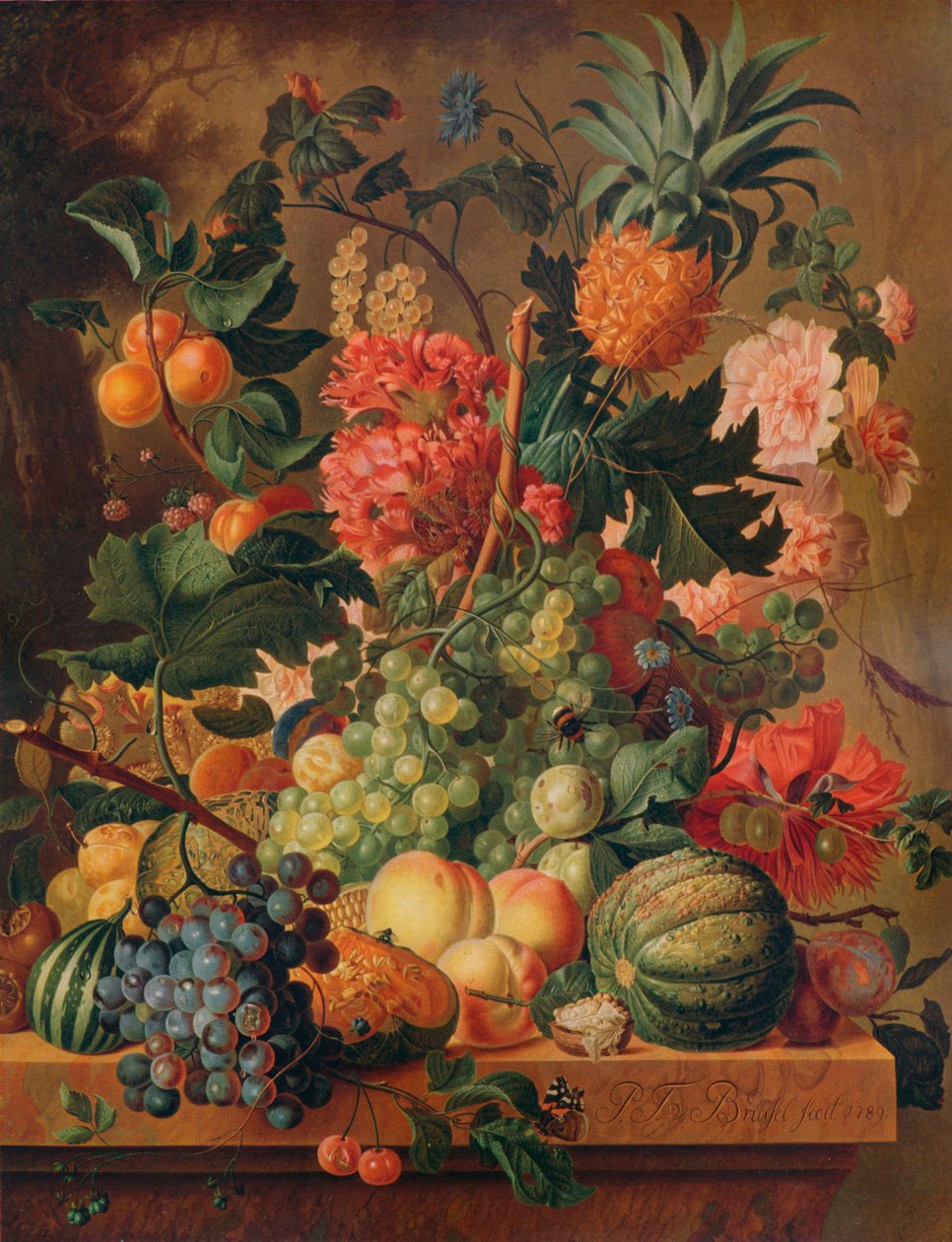 Frutta e fiori, 1789, 1938 da Paul Theodor van Brussel