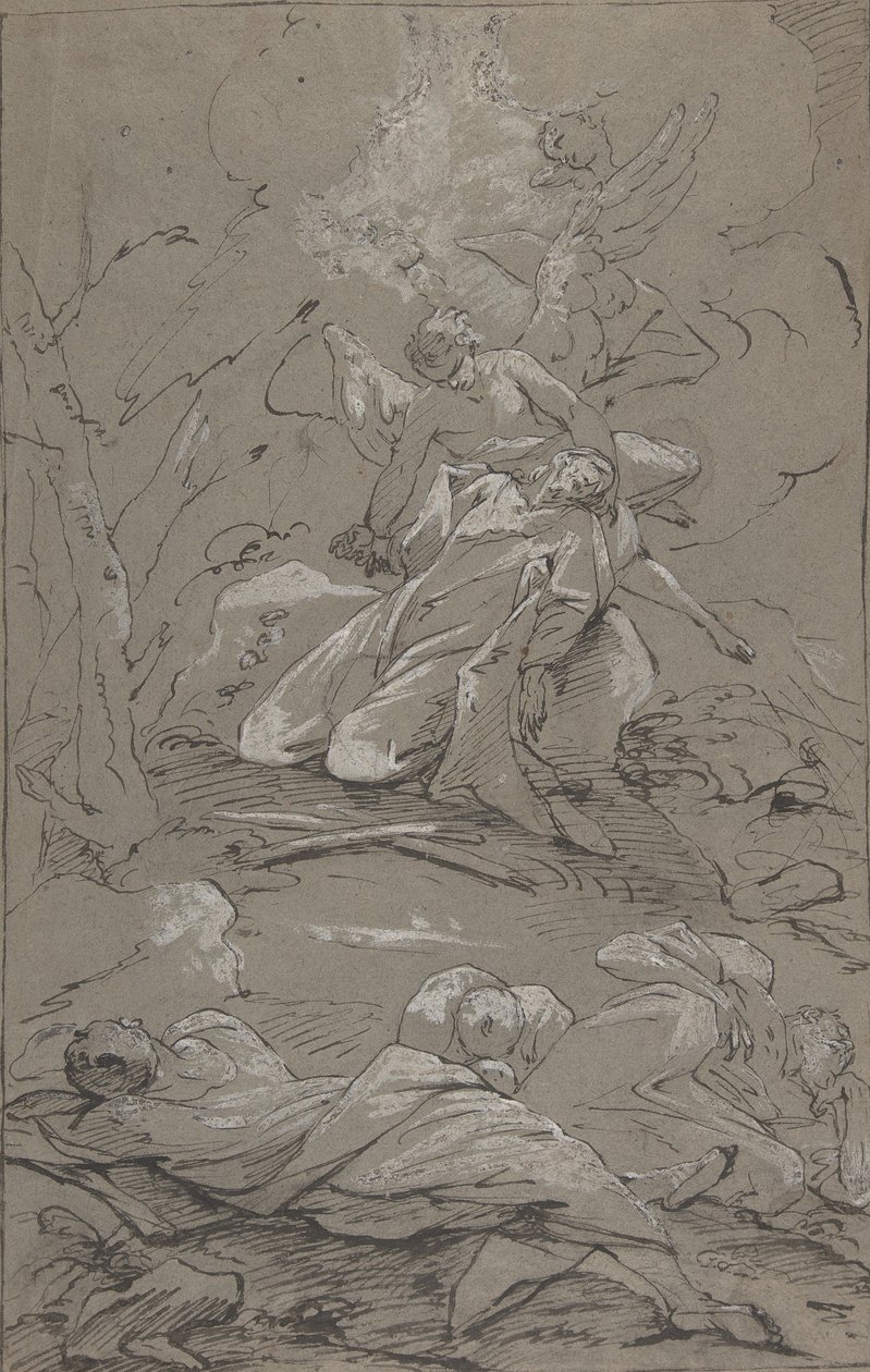 Cristo nel Giardino del Getsemani, 1712-62 da Paul Troger