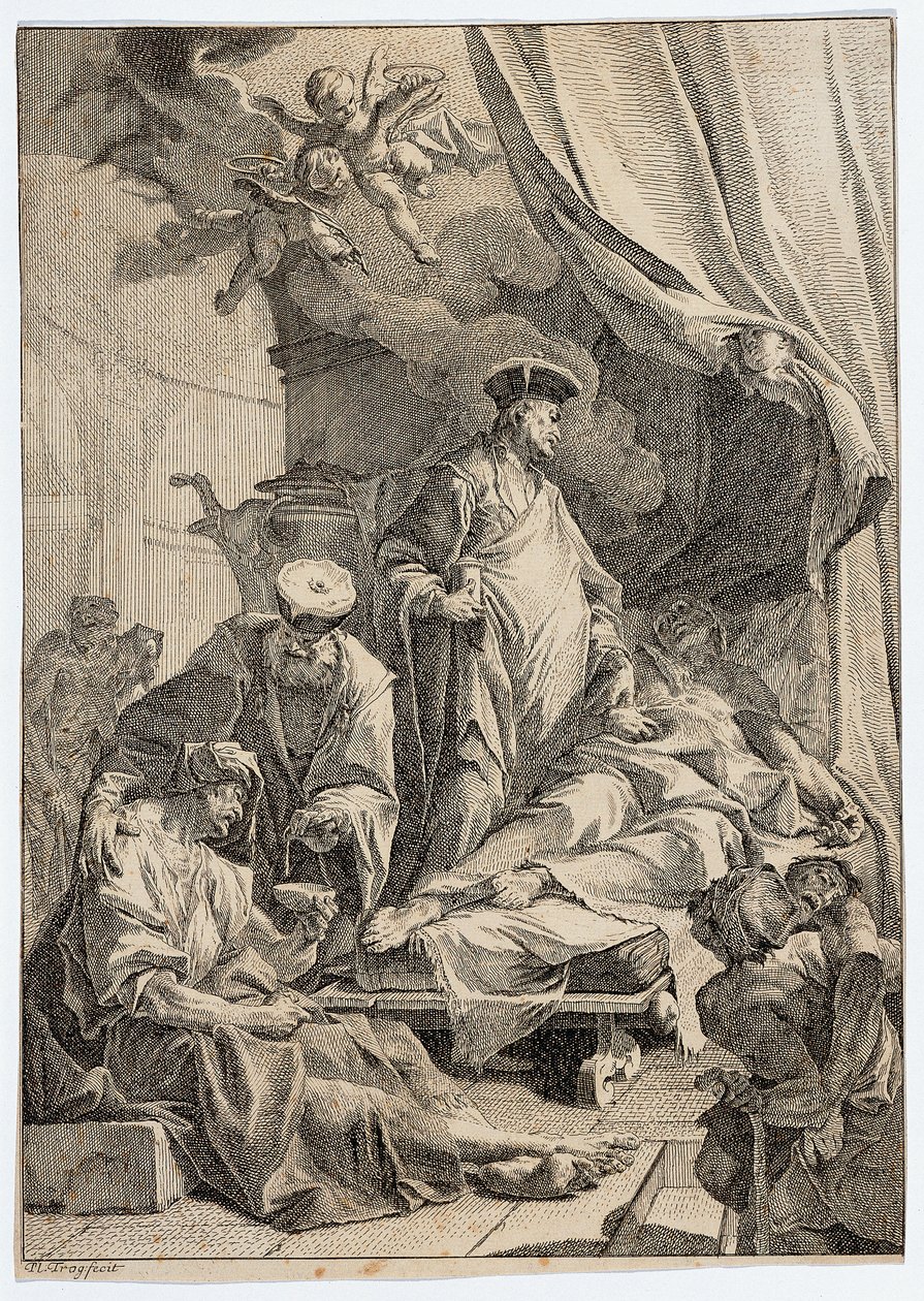 I santi Cosma e Damiano che curano i malati da Paul Troger