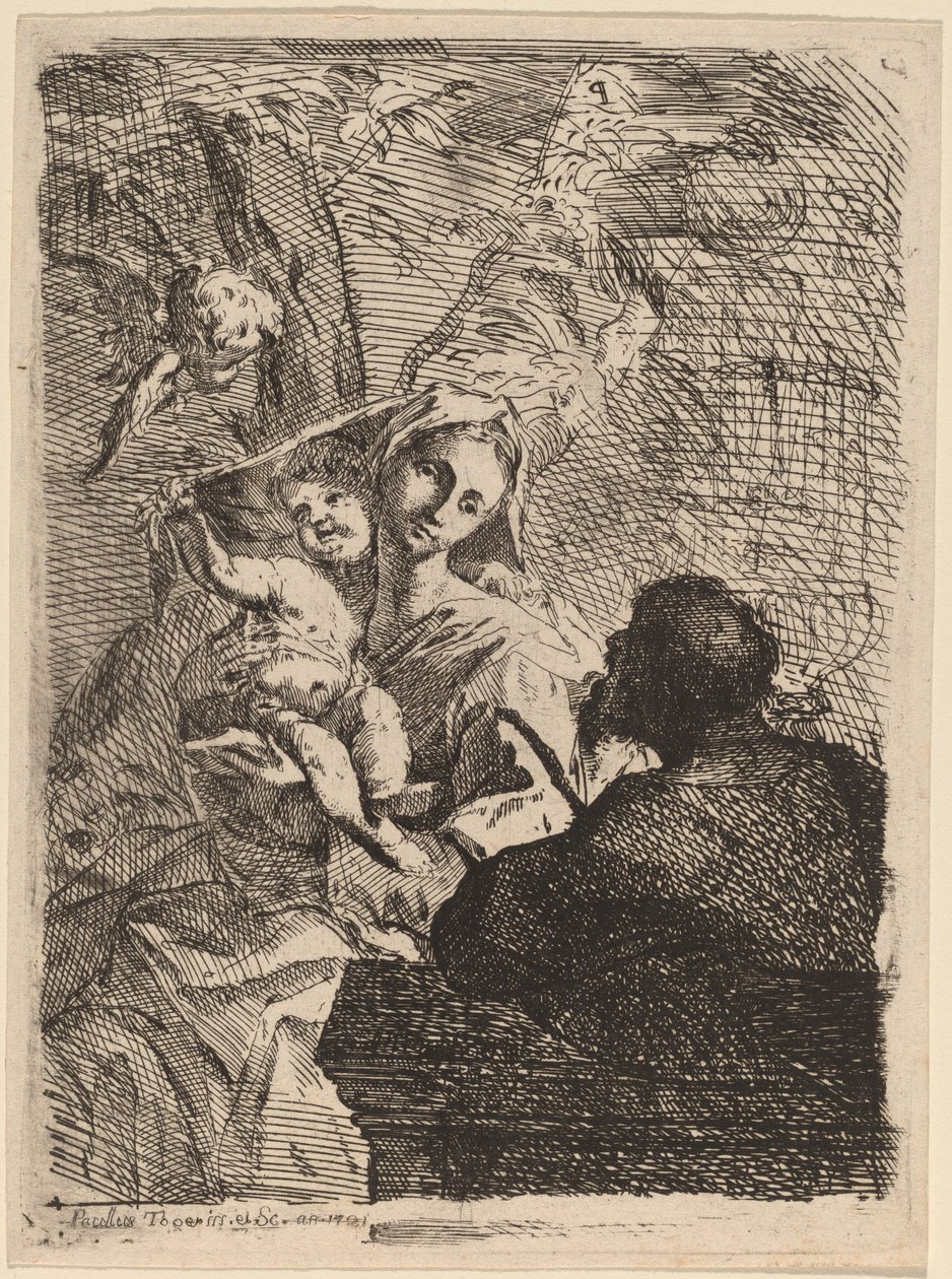 Il riposo durante la fuga in Egitto da Paul Troger