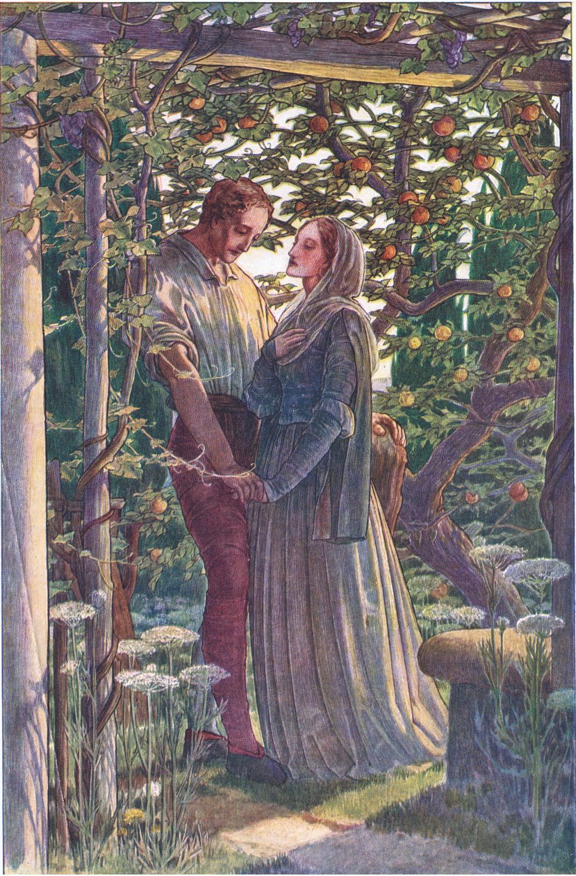 Incontro equo delle affezioni più rare, illustrazione da La Tempesta, 1908 da Paul Vincent Woodroffe
