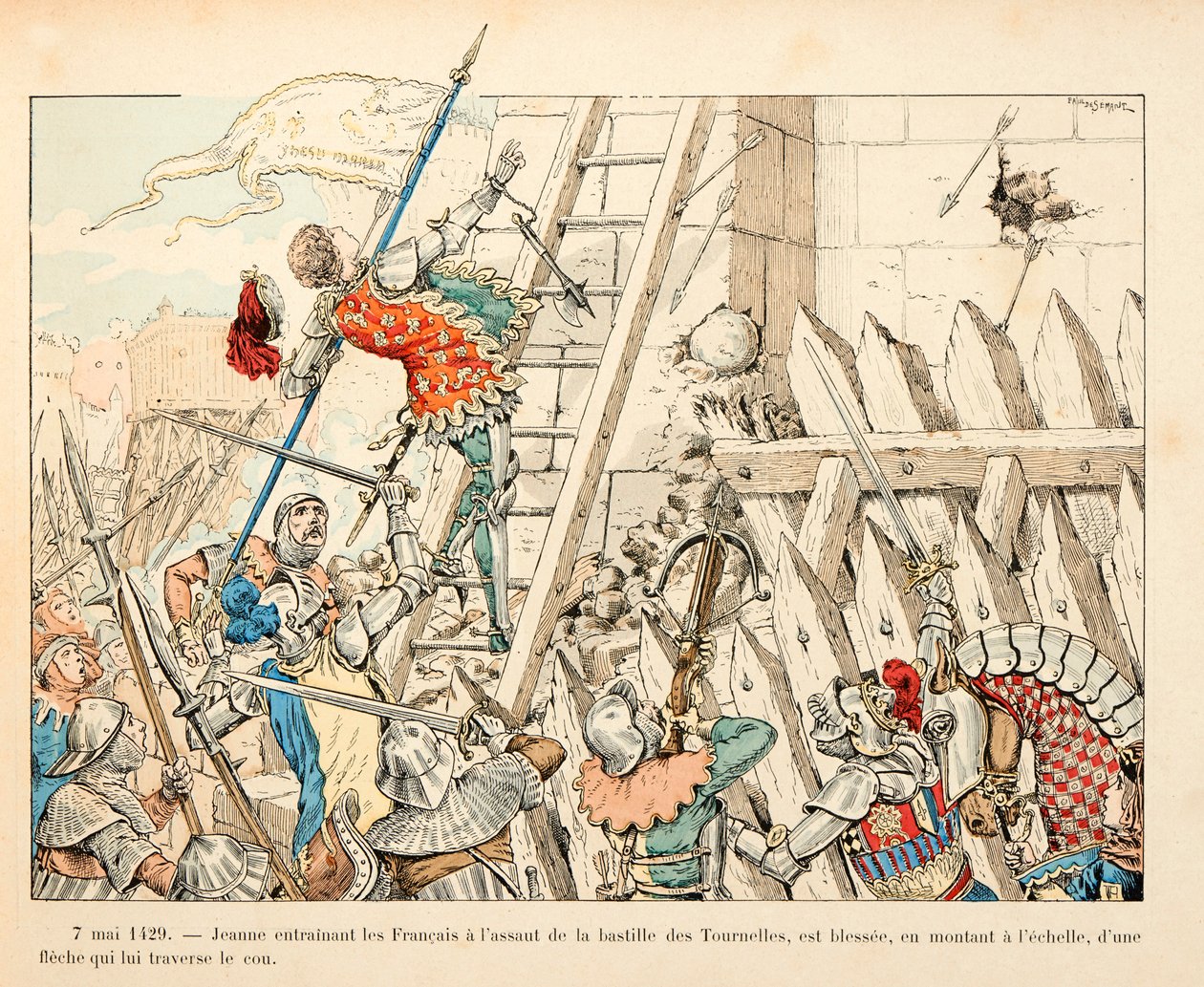 Illustrazione tratta dal libro Jeanne d