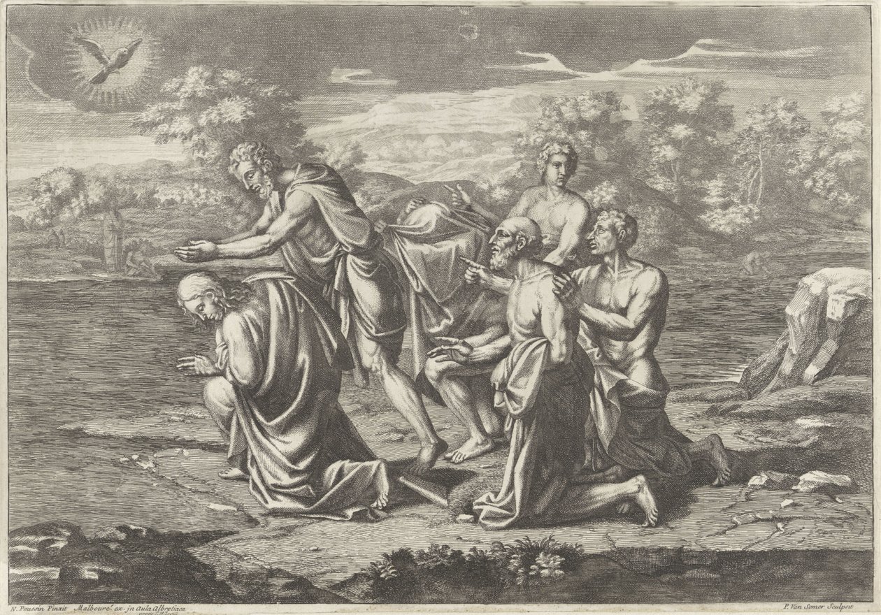 Battesimo di Cristo nel Giordano da Paul van Somer (II)