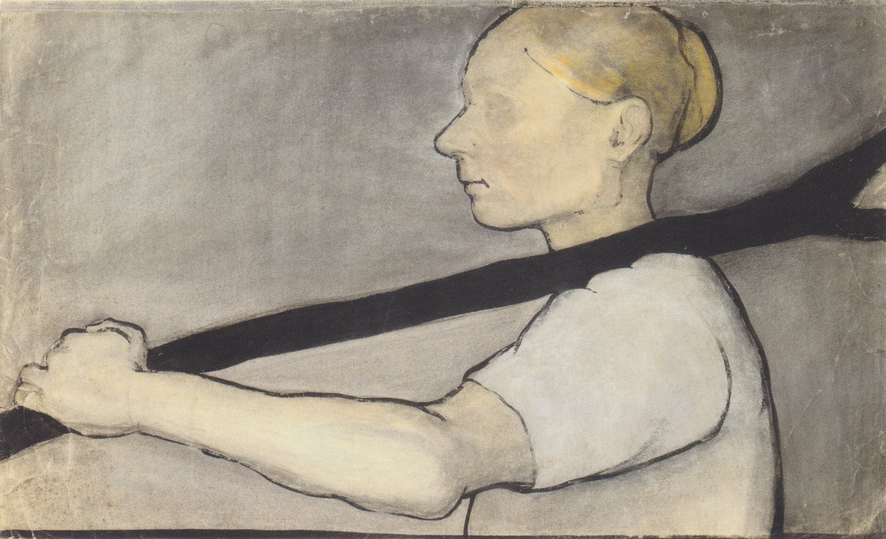 Contadina che porta un ramo biforcuto da Paula Modersohn Becker