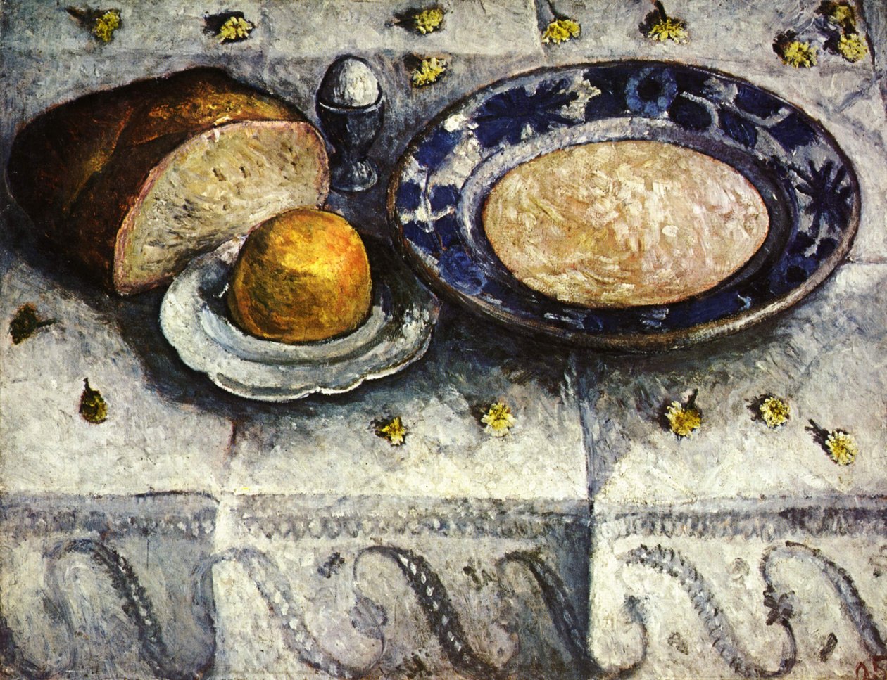 Natura morta con brocca di latte da Paula Modersohn-Becker