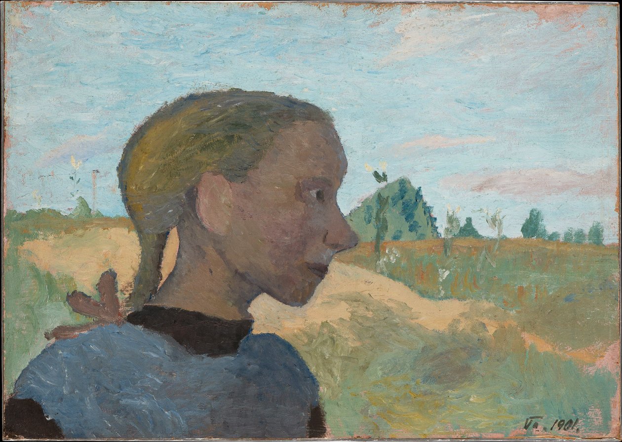 Ritratto di una ragazza da Paula Modersohn-Becker