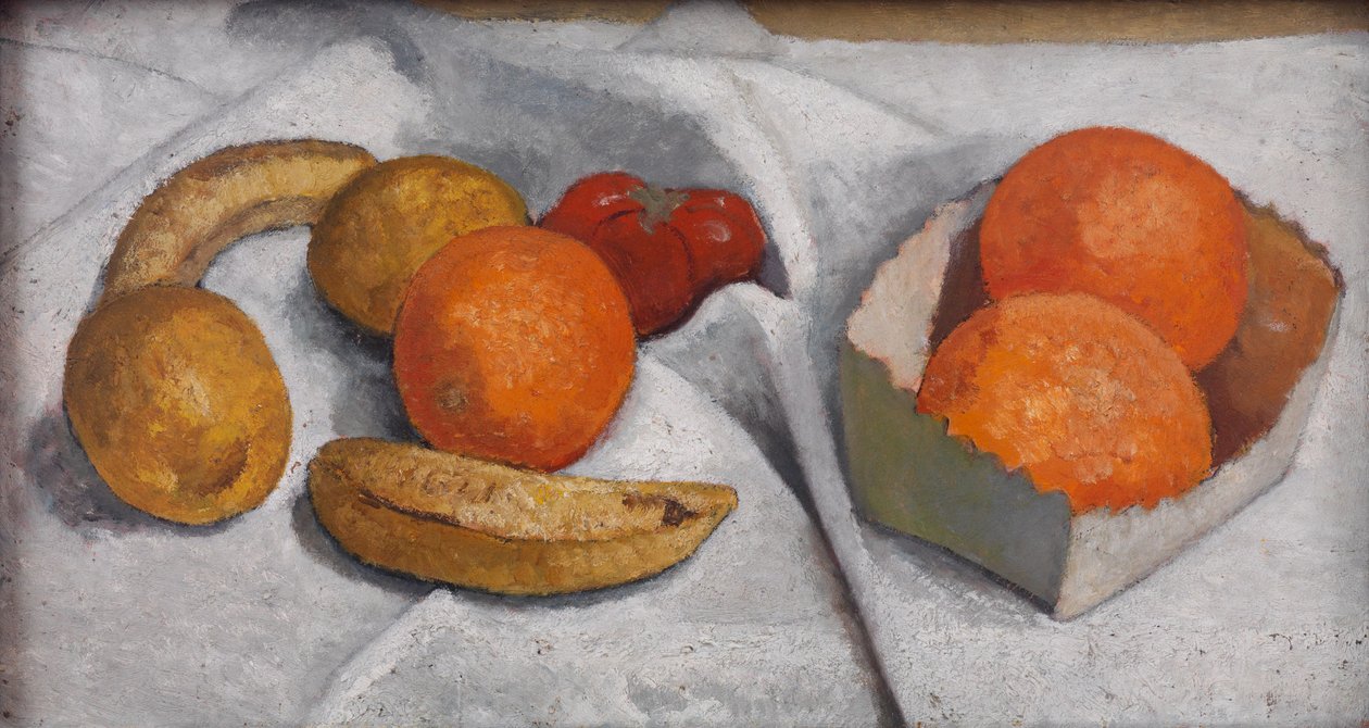 Natura morta con arance, banane, limoni e pomodoro da Paula Modersohn-Becker