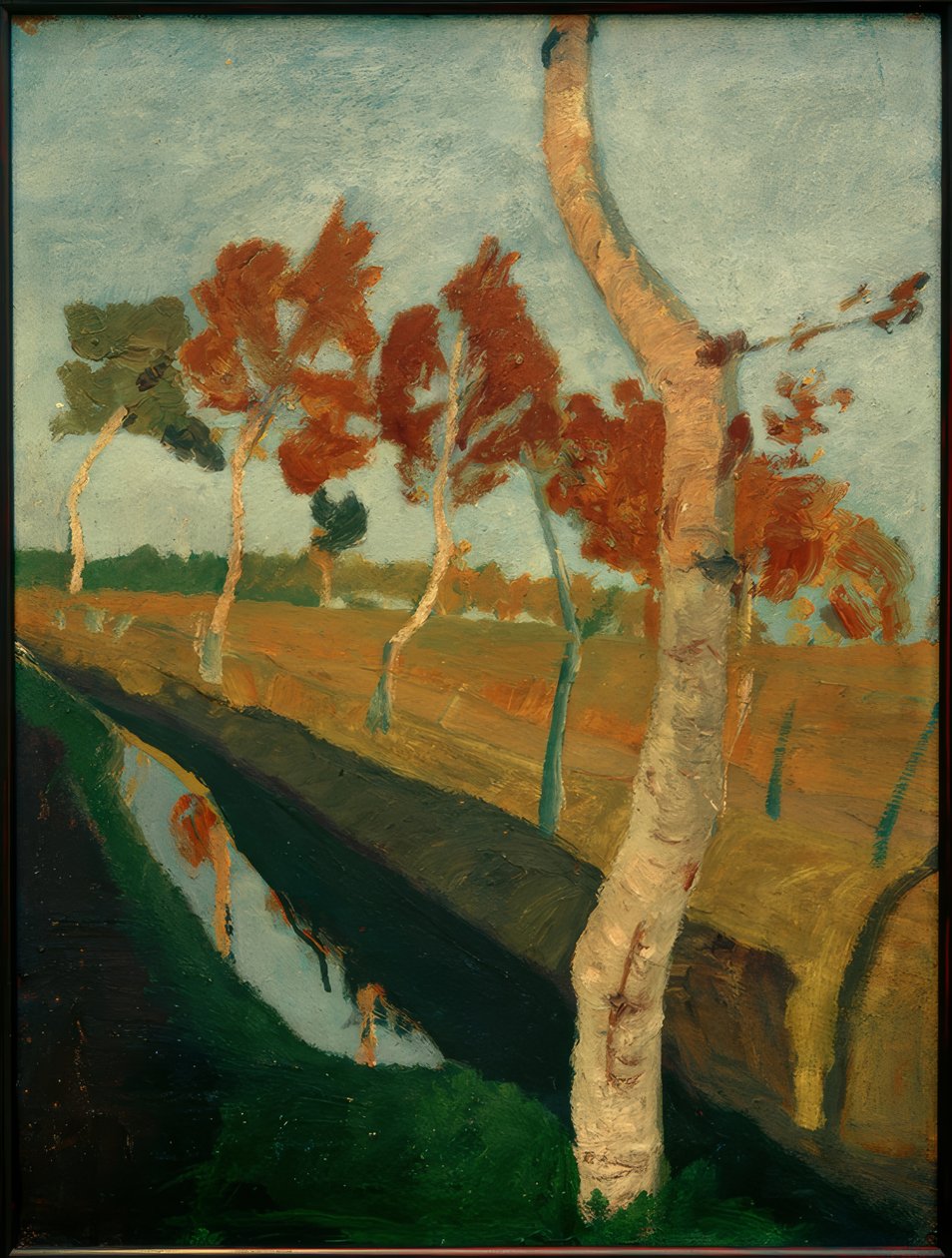 Betulle al fossato della brughiera da Paula Modersohn Becker