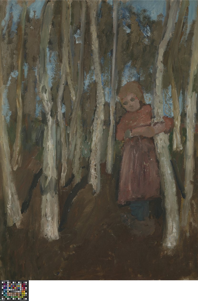Ragazza in un bosco di betulle da Paula Modersohn Becker
