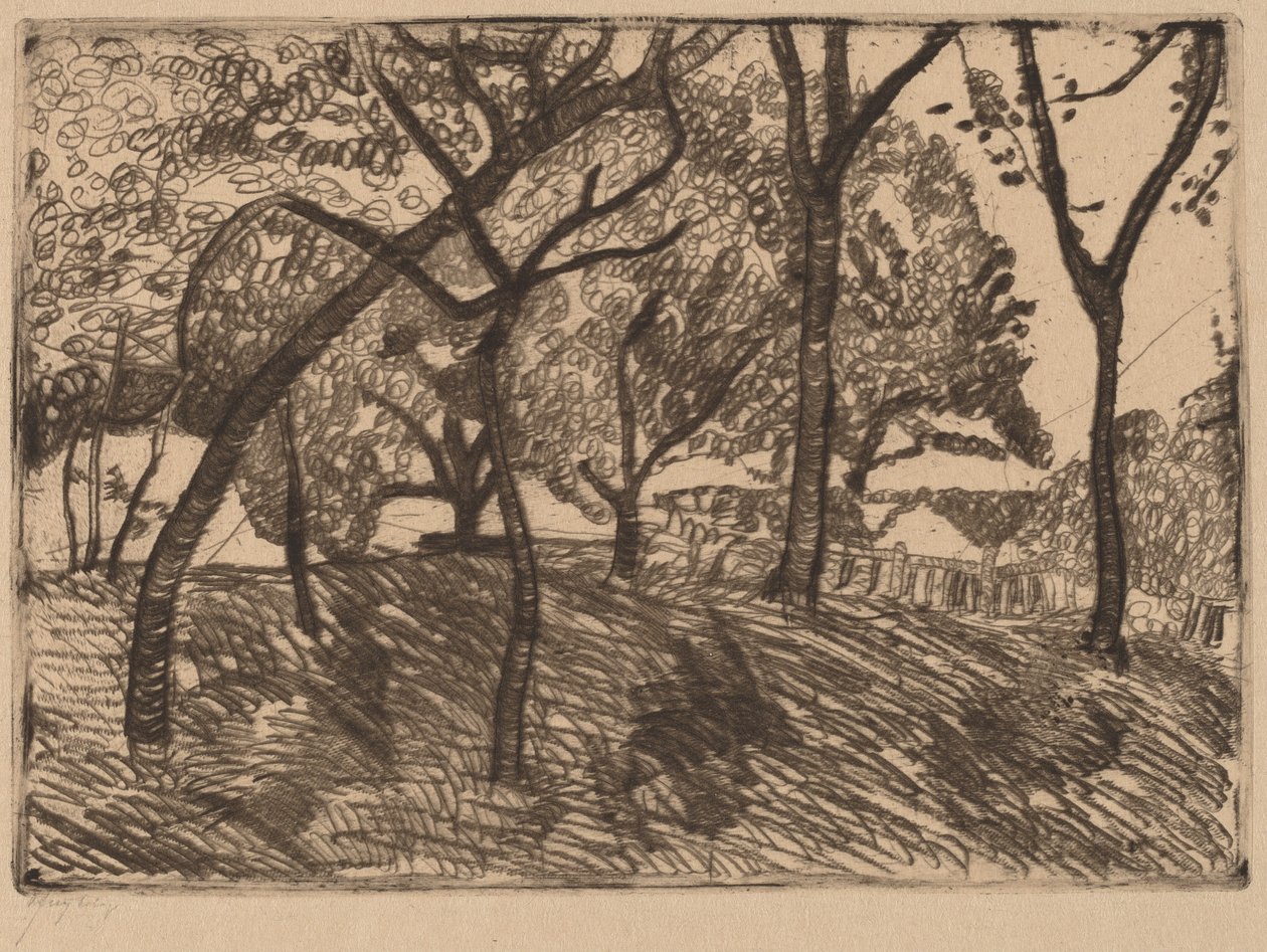 Paesaggio con alberi da Paula Modersohn Becker
