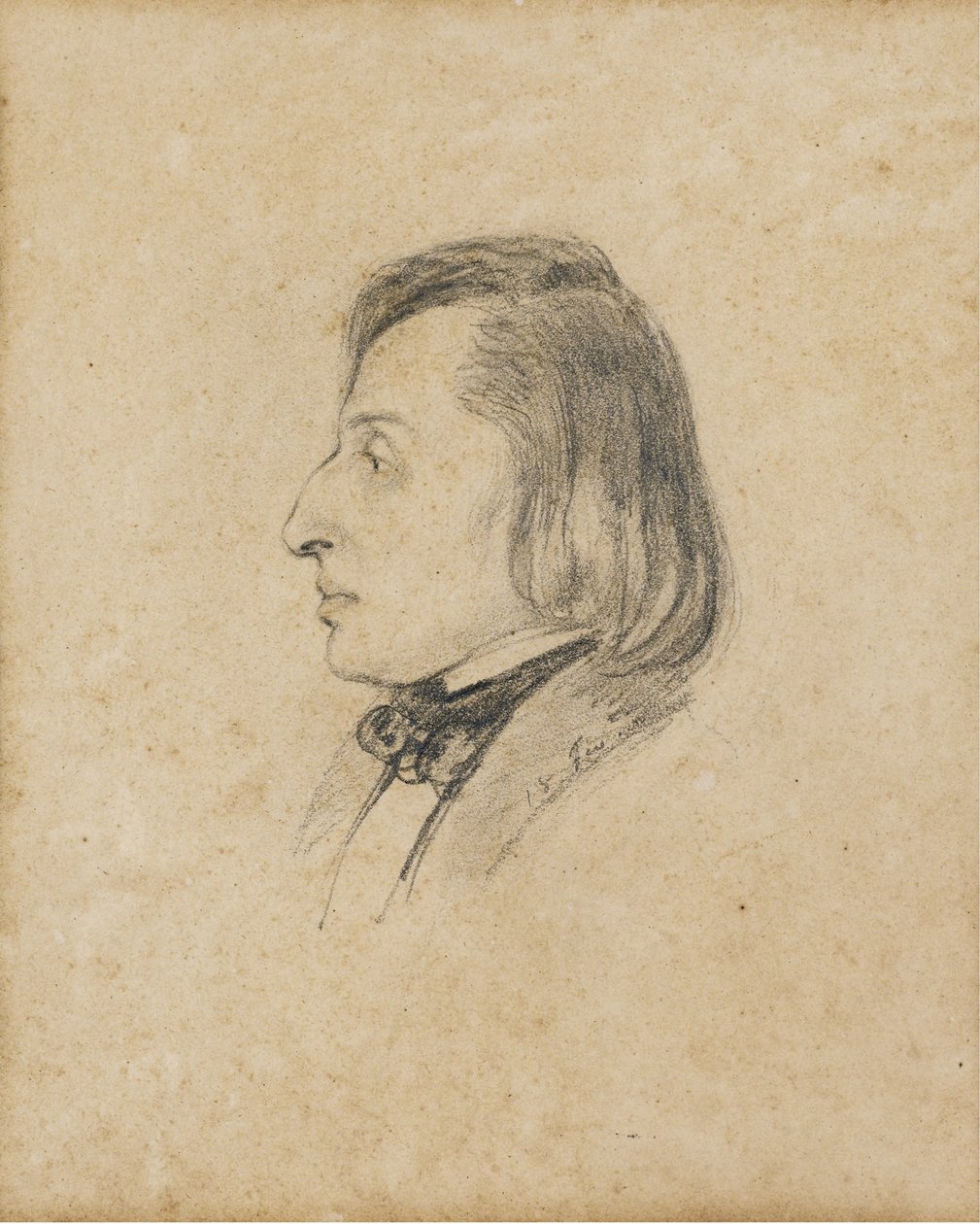 Ritratto di Frédéric Chopin da Pauline Viardot García