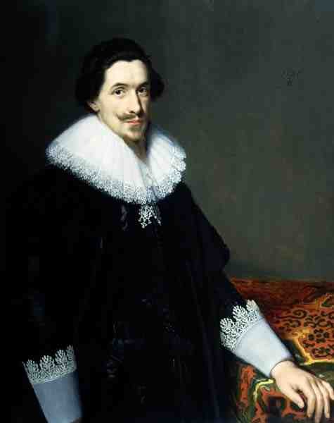 Ritratto del signor van Voorst (uno di una coppia: 132050), 1628 da Paulus Moreelse