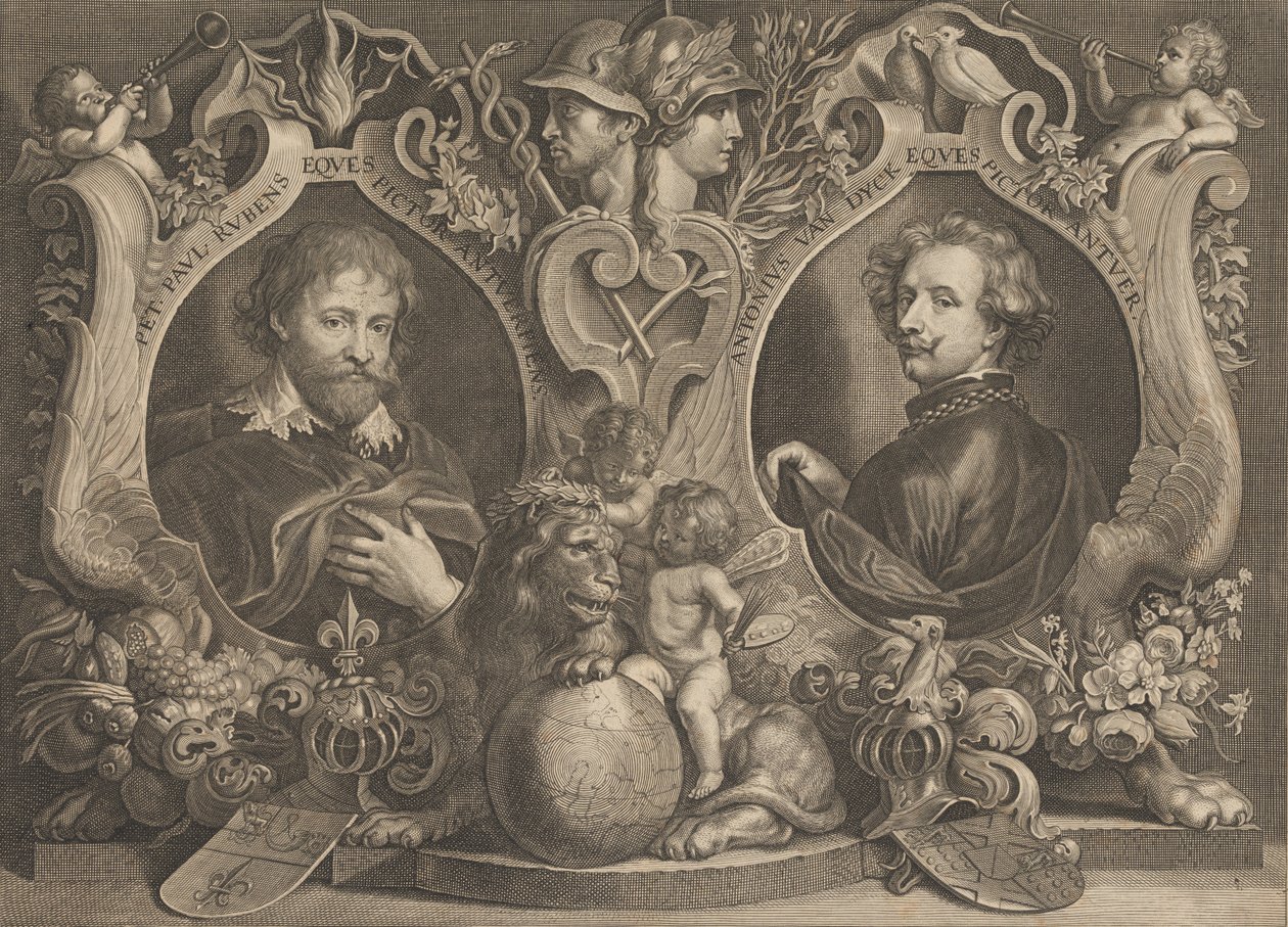 Antonius Van Dyck Eques e Peter Paul Rubens Eques da Paulus Pontius